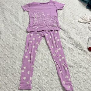 Carter's Lavender Pajama Set with White Dots